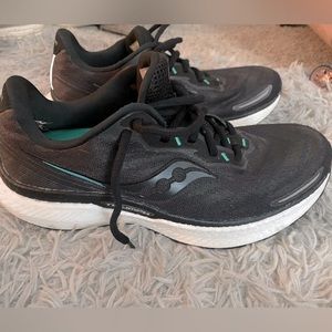 Saucony running shoes. Women’s size 10- worn twice on a treadmill only